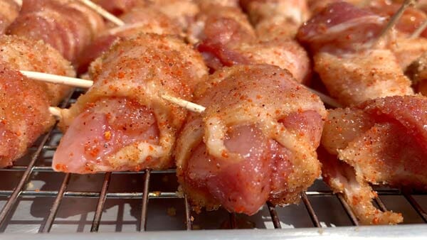 bacon chicken bites