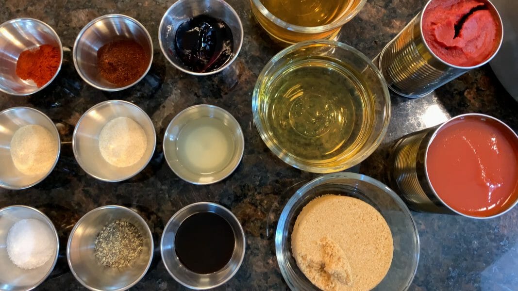 homemade bbq sauce ingredients