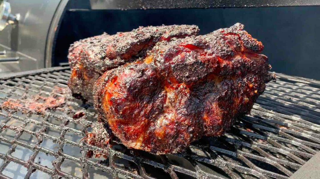 smoked Texas style pork butt