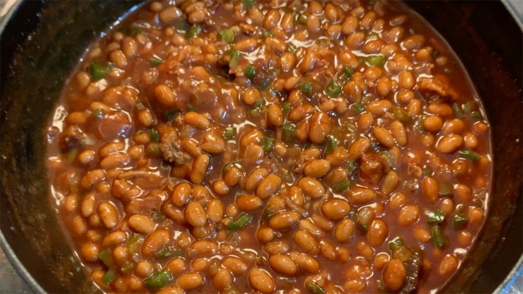 finished baked beans