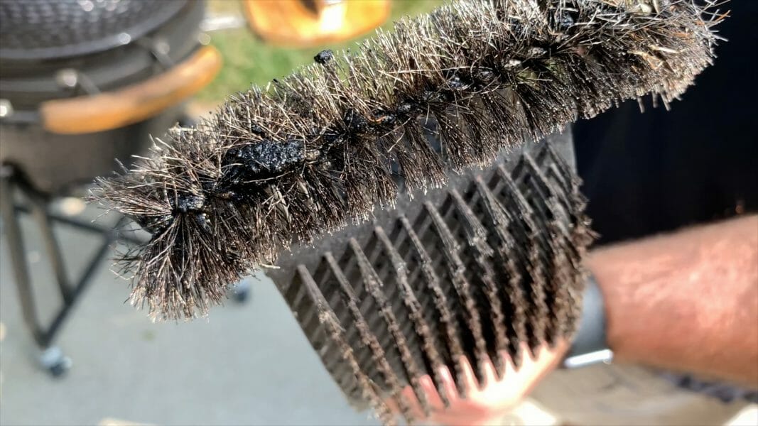 bristles from a metal grill brush can fall off and get into food.