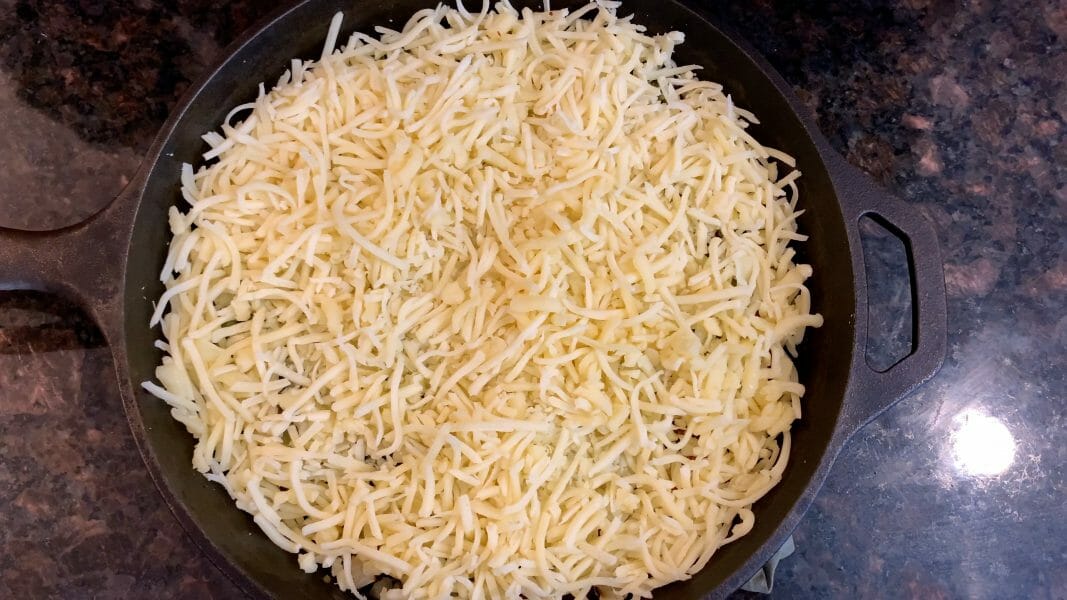 topping with two types of cheese