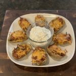 pulled pork potato skins