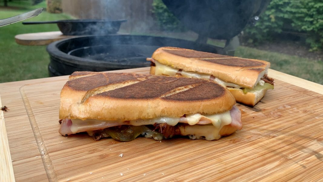 Cubano sandwiches hot off the grill