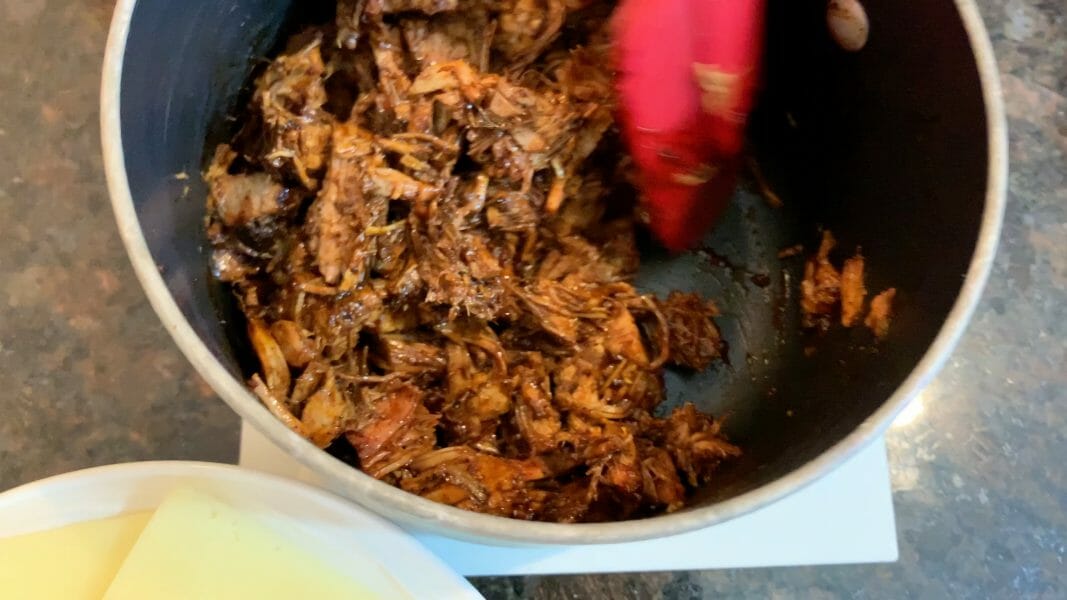 mojo sauced pulled pork for Cubano recipe