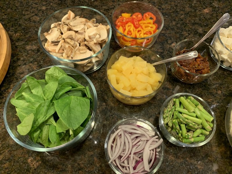 vegetable toppings