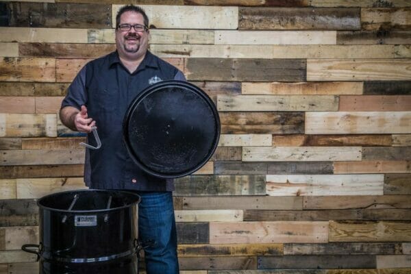 David with the Pit Barrel Cooker