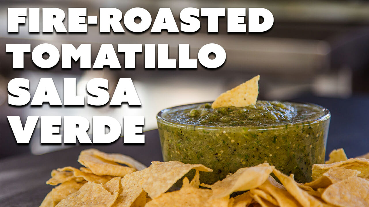 fire roasted tomatillo salsa verde title image