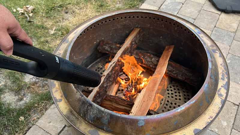 our kids use the Looftlighter X to light fires in our solo stove fire pits