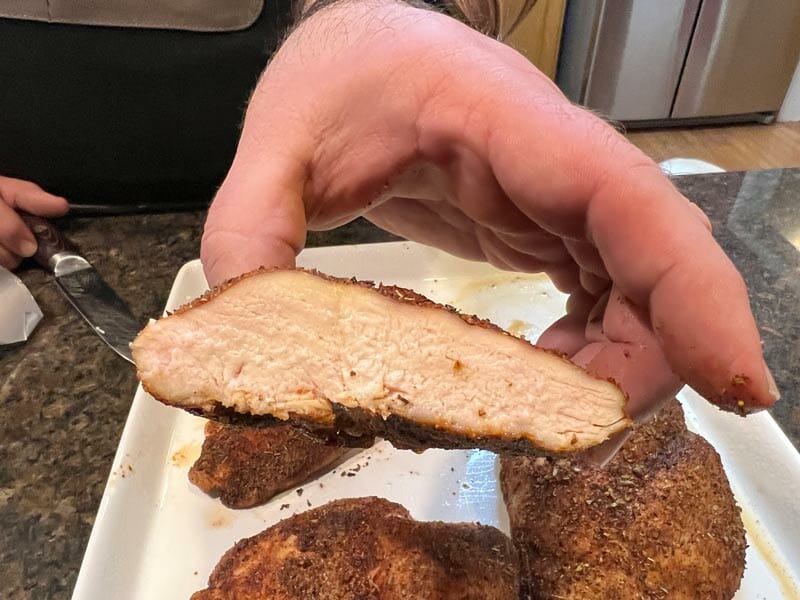 smoked chicken breast retains more moisture