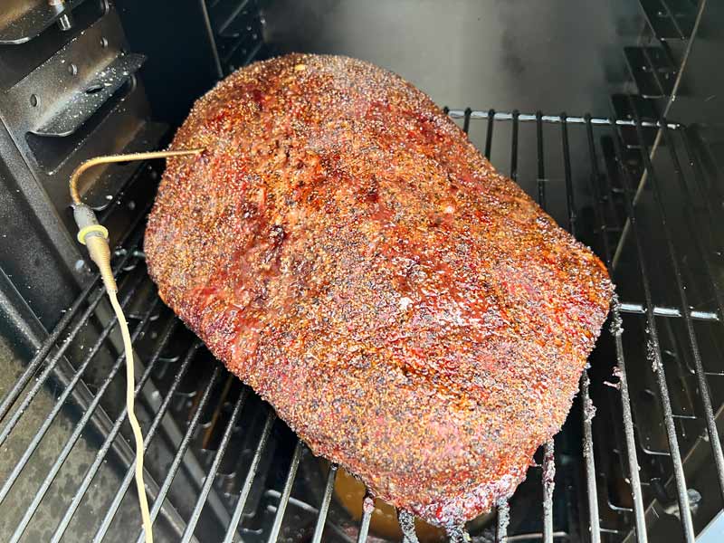 brisket smoked on the Bandera vertical offset smoker