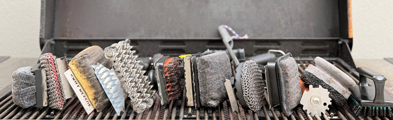 testing the best grill brush