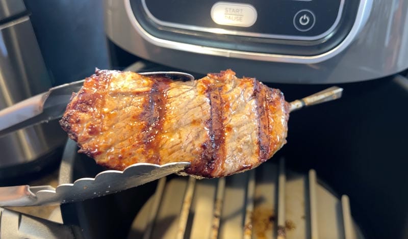 Ninja Max air fryer steak results