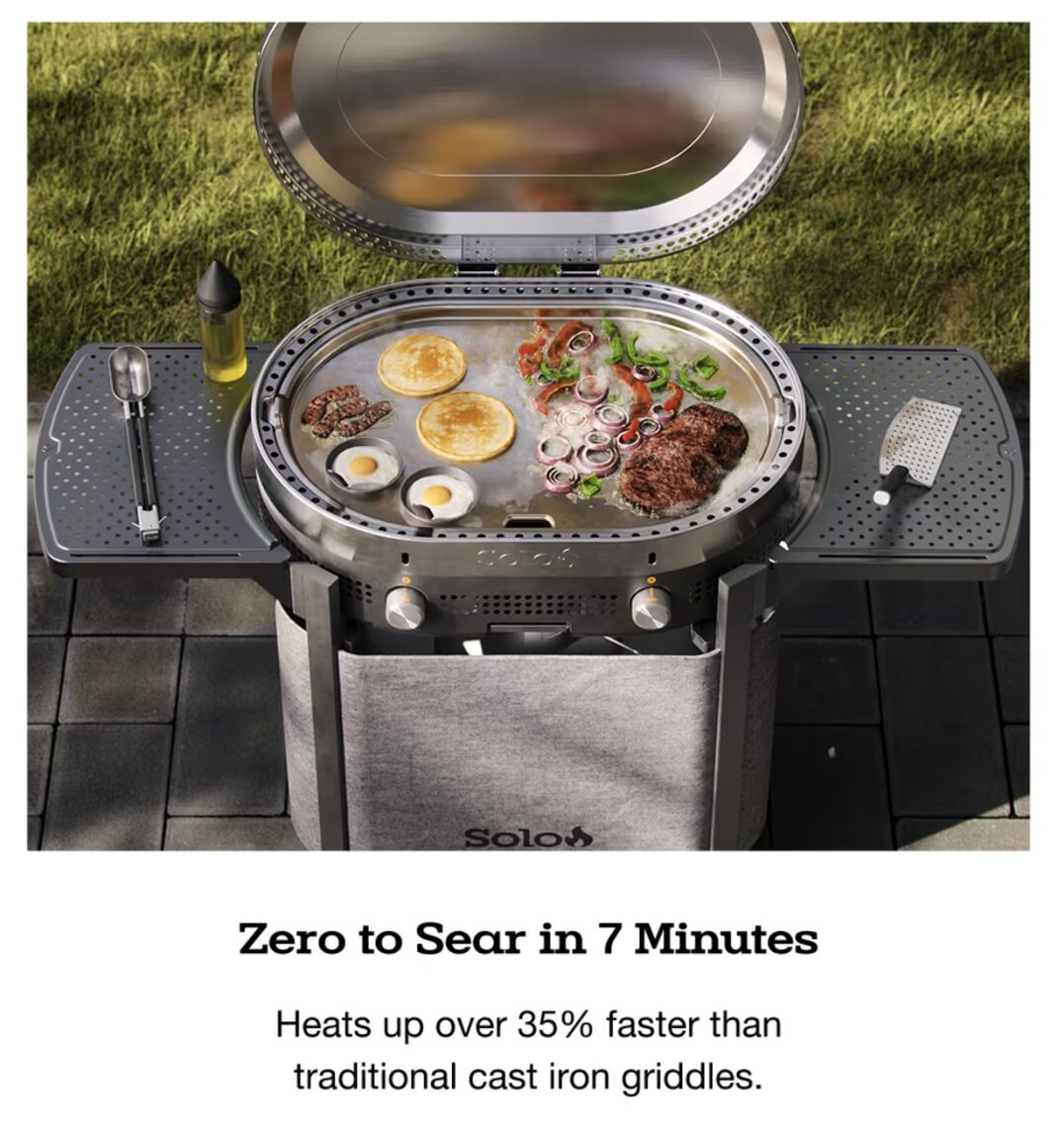 Screen Shot 2025-06-25 at 2.05.29 PM Solo Stove's website claiming "Zero to Sear in 7 minutes"