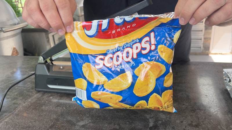 chip bag showing its seal from the Pulse