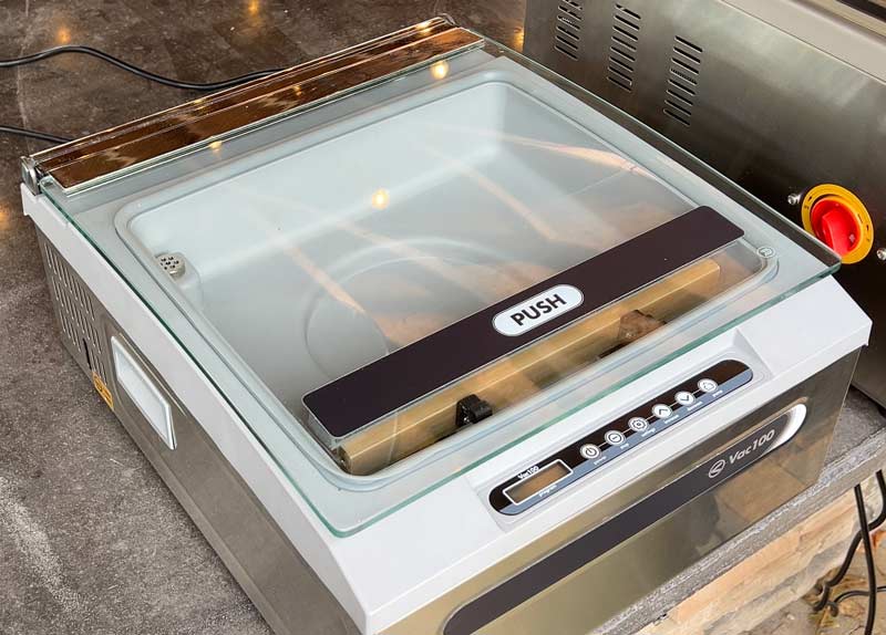 JVR Vac100 is our favorite of all the chamber vacuum sealers
