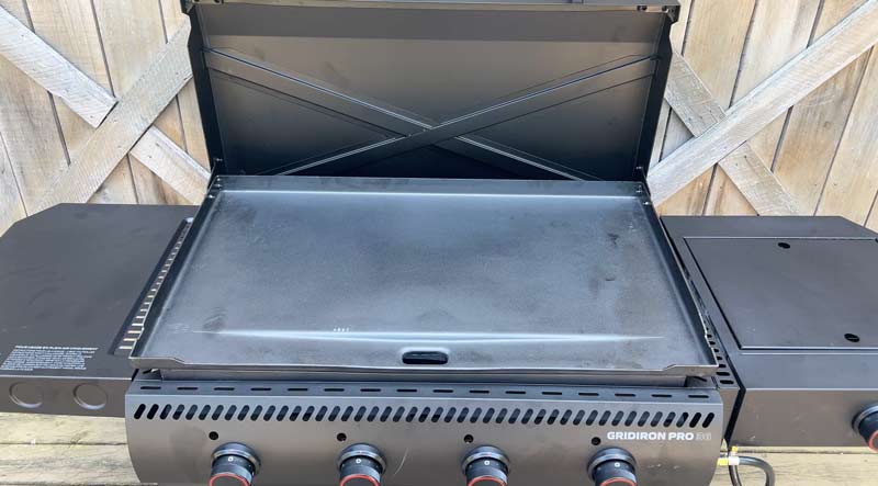 camp chef gridiron 36 pro flat top surface