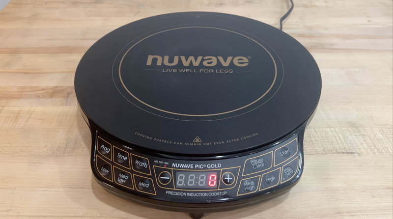 Nuwave-Gold Nuwave Gold portable induction cooktop control panel