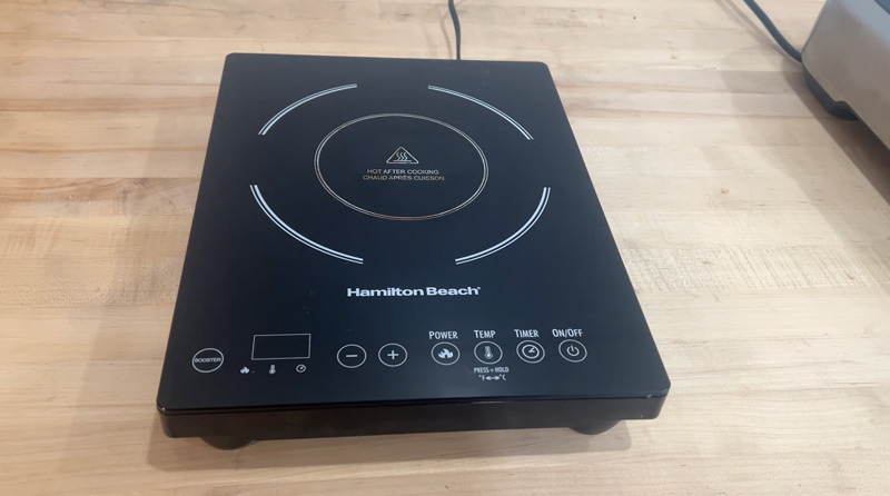 hamilton-beach Hamilton Beach portable induction cooktop control panel