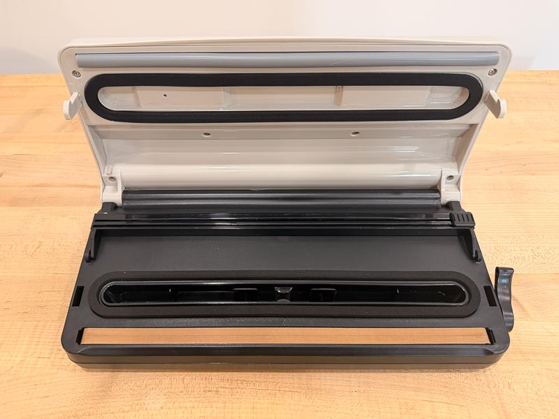 Meat! 12" vacuum sealer interior