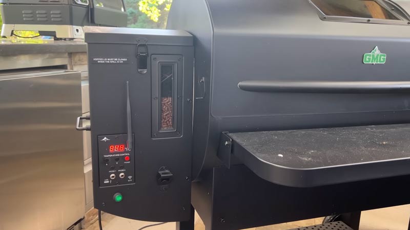 GMG-hopper green mountain grills wood pellet hopper