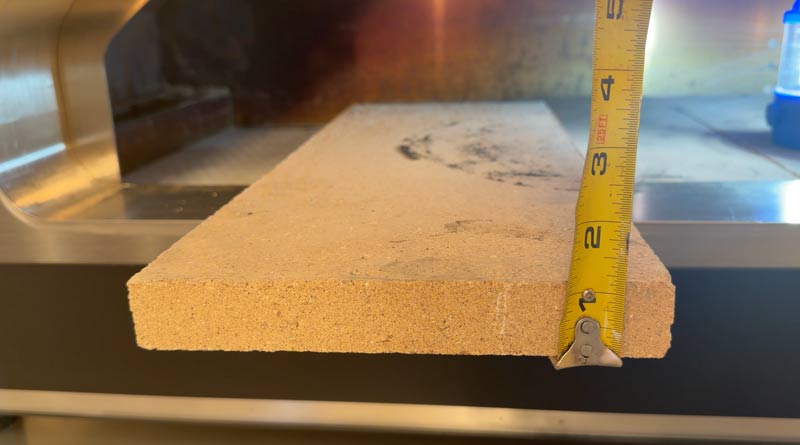 stone-thickness fontana forni outdoor pizza ovens built in Italy have a cooking surface designed for heat retention