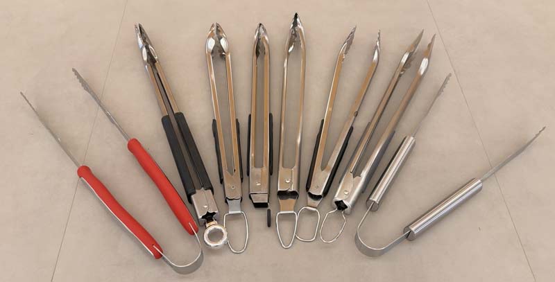 Grill tongs options