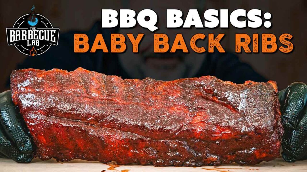 baby back ribs smoked on a pellet grill