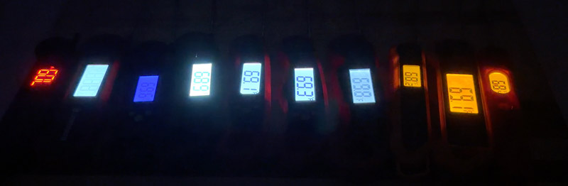backlit display of these budget instant read thermometers