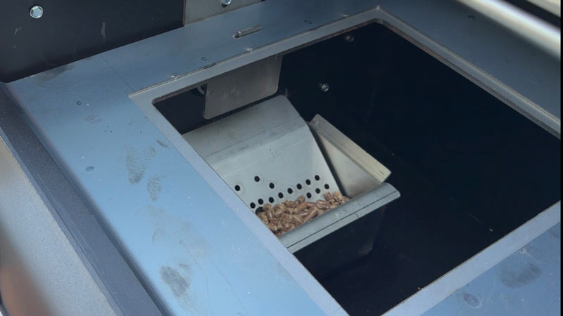 wood pellet firebox