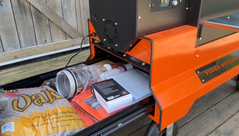 Competition cart storage drawer