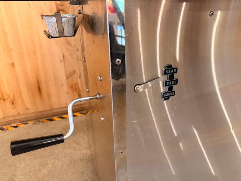 adjustable charcoal grate for smoke, bake, and sear