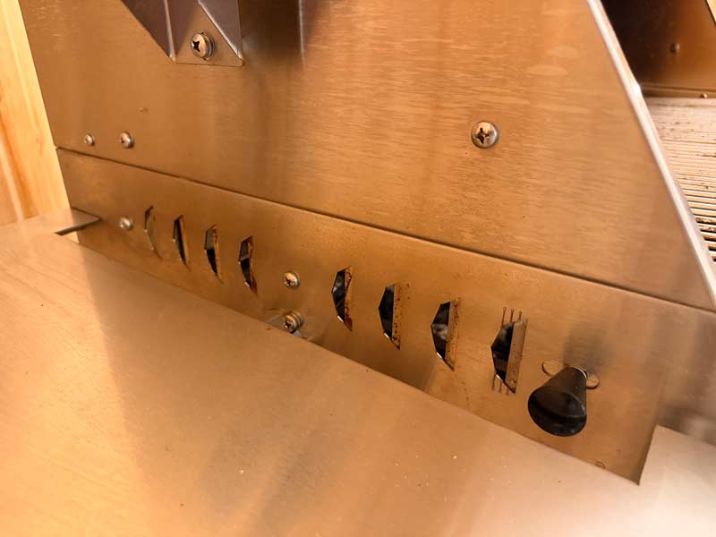 Hasty Bake 357 Pro air vents