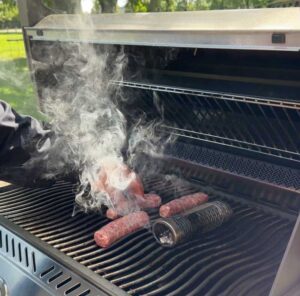 using a gas grill to smoke brats is possible.