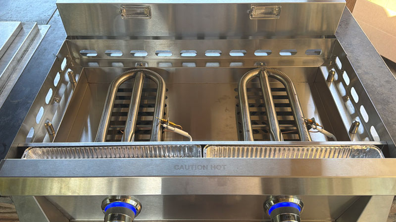quality stainless steel burners offer durability and longevity